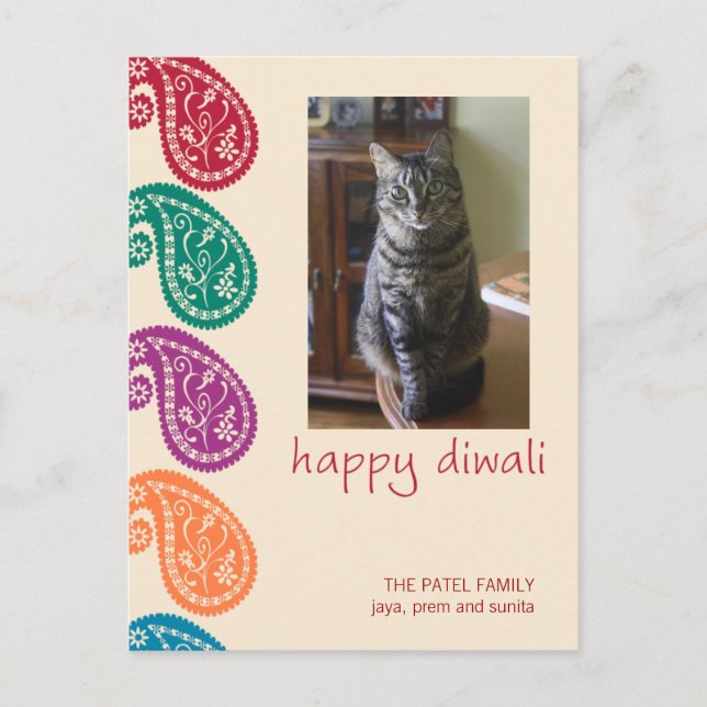 Diwali Card Vykort (Framsida)