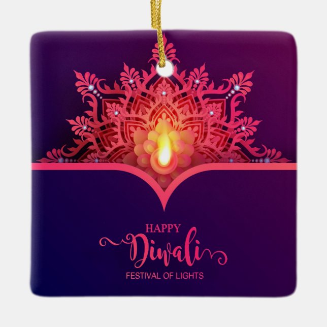 Diwali Ceramic Ornament (Framsida)