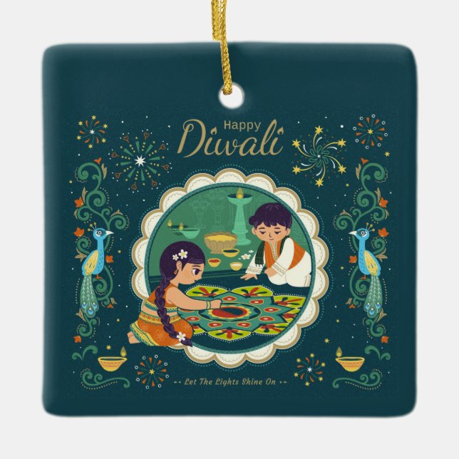 Diwali Ceramic Ornament (Framsida)
