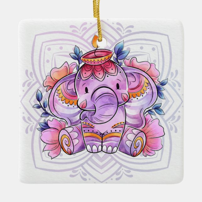 Diwali Ceramic Ornament (Framsida)