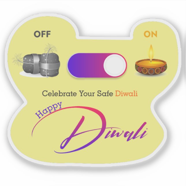 Diwali-dekal Klistermärken (Framsida)