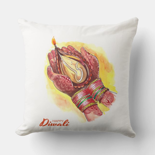 Diwali Dekorativ kudde (Framsida)