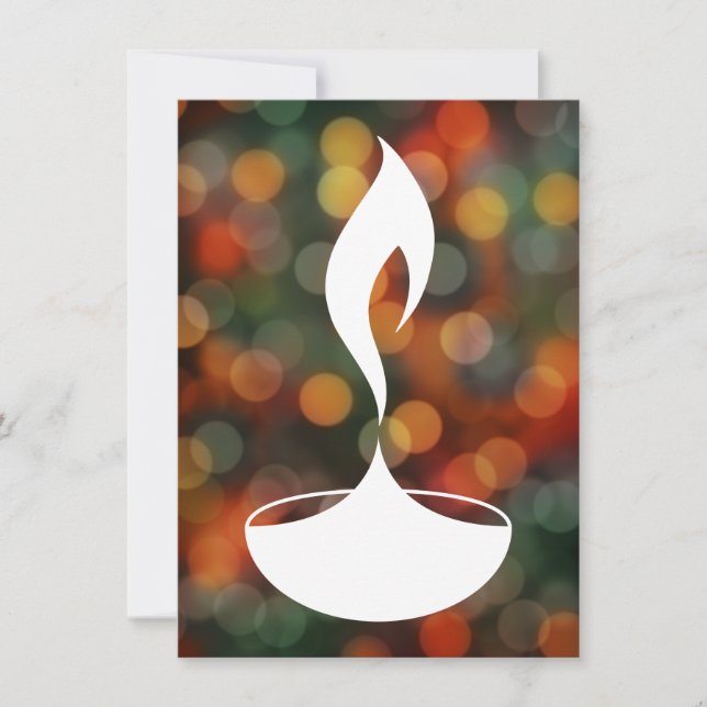 Diwali diya bokeh ljus (Framsida)