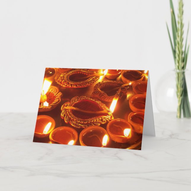 diwali diya candles kort (Framsida)