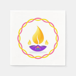Diwali Diya Napkins Pappersservett