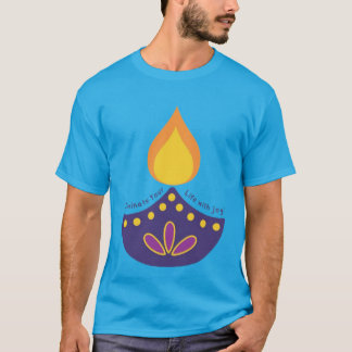 Diwali Diya T-Shirt - Firar festivalen i Li