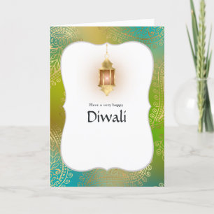 Diwali Family Photo Hälsning Helgkort