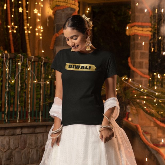Diwali fantastisk gulddesign t shirt (Skapare uppladdad)