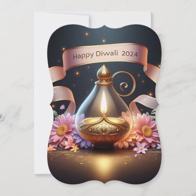 Diwali Festival-inbjudan Julkort (Framsida)