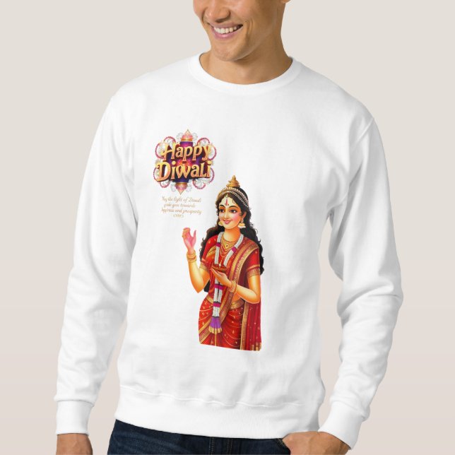 Diwali Festival Lång Ärmad Tröja (Framsida)