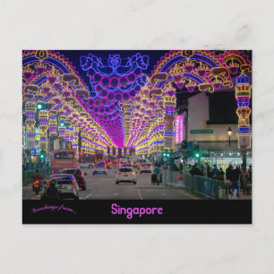 Diwali Festival Little India Singapore Vykort