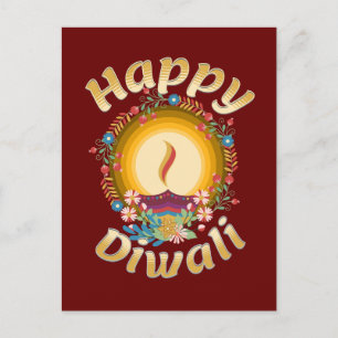 Diwali Festival Ljus Hindu Sikh Jain Vykort
