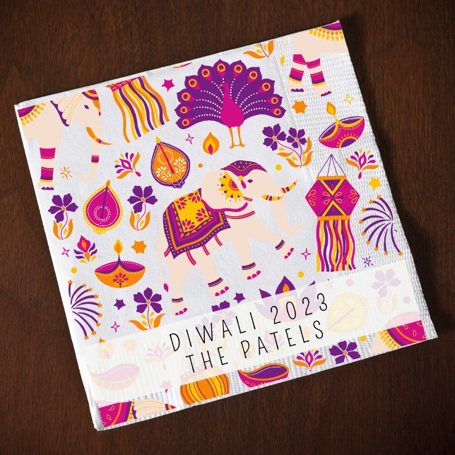 Diwali Festival Ljus Napkin Pappersservett (Skapare uppladdad)