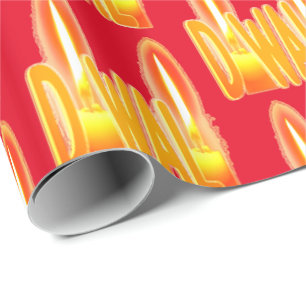 Diwali Festival of Ljus Candles Typography Presentpapper