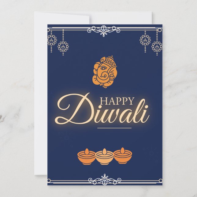 Diwali Firande Party Inbjudningar (Baksida)
