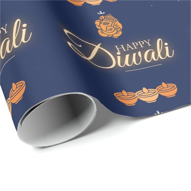 Diwali Firande Party Presentpapper (Rullad Hörn)