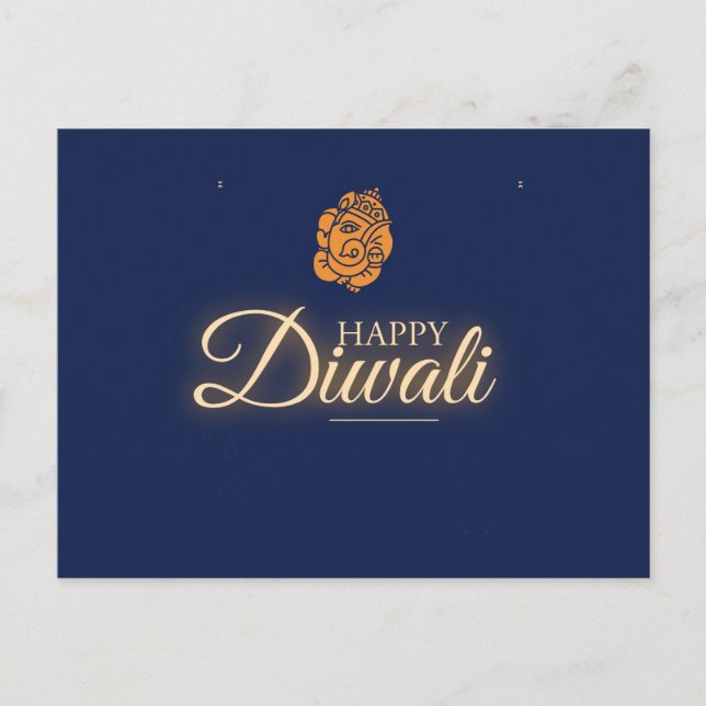 Diwali Firande Party Vykort (Framsida)
