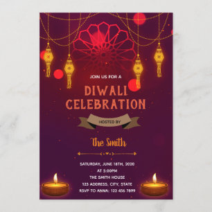 Diwali firande temainbjudan inbjudningar