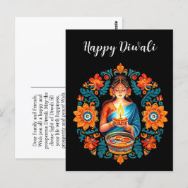Diwali firande vykort
