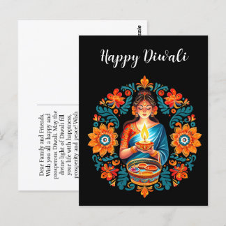 Diwali firande vykort