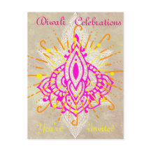 Diwali Firande vykort - inbjudan