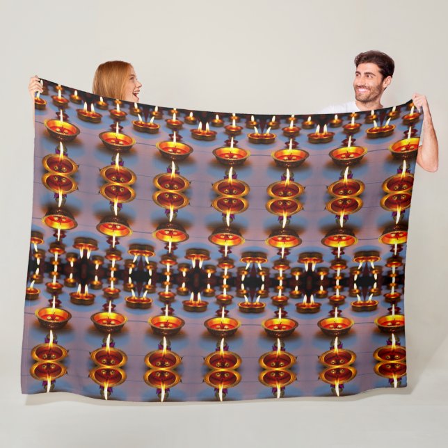 Diwali Fireworks Fleecefilt (På plats)