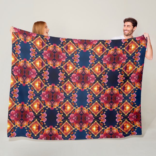 Diwali Fireworks Fleecefilt (På plats)