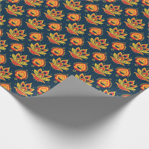 Diwali Flame Lotus Harmony Presentpapper