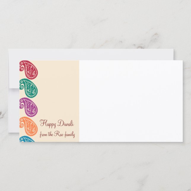 Diwali-fotokort (Framsida)
