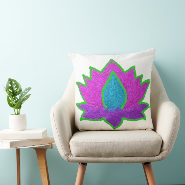 Diwali gnistrande lotus kudde (Stol)