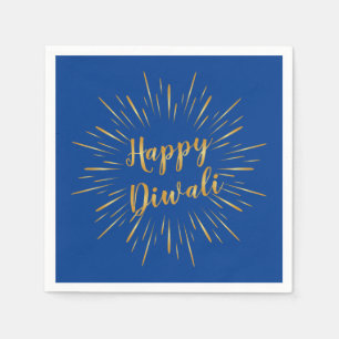 Diwali Guld Calligraphy - Anpassningsbar Colo Pappersservett