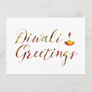 diwali hälsning bokeh kort