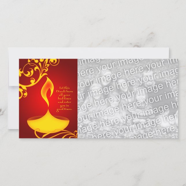 Diwali hälsning: elegant light (Framsida)