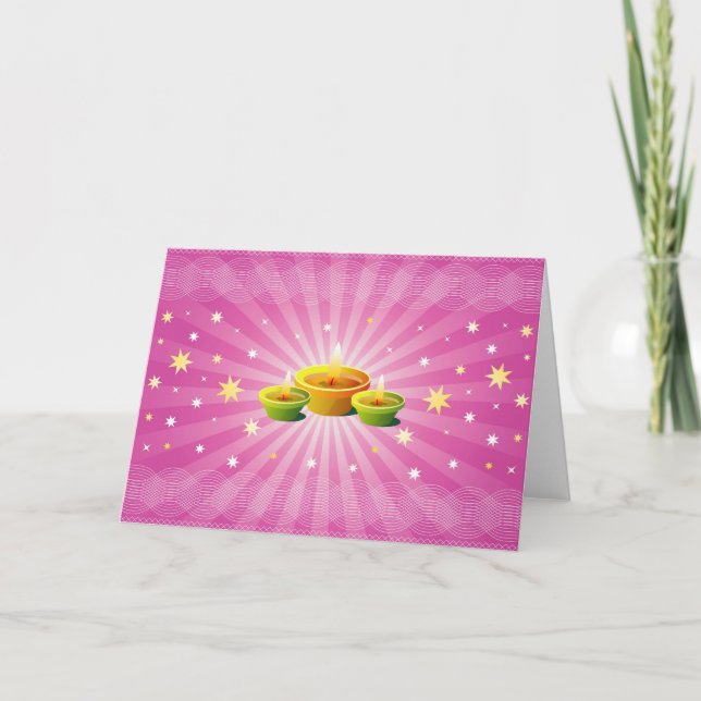 Diwali Hälsning Kort (Framsida)