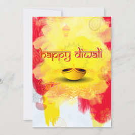 Diwali-hälsning med Diya på budget Julkort