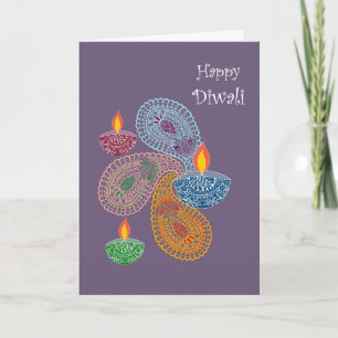 Diwali Hälsning - Paisleys Kort