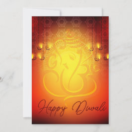 Diwali hälsning semester ganesha om kort