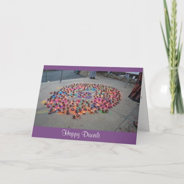Diwali hälsningkort kort (Framsida)