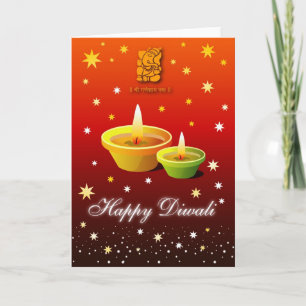 Diwali hälsningkort kort