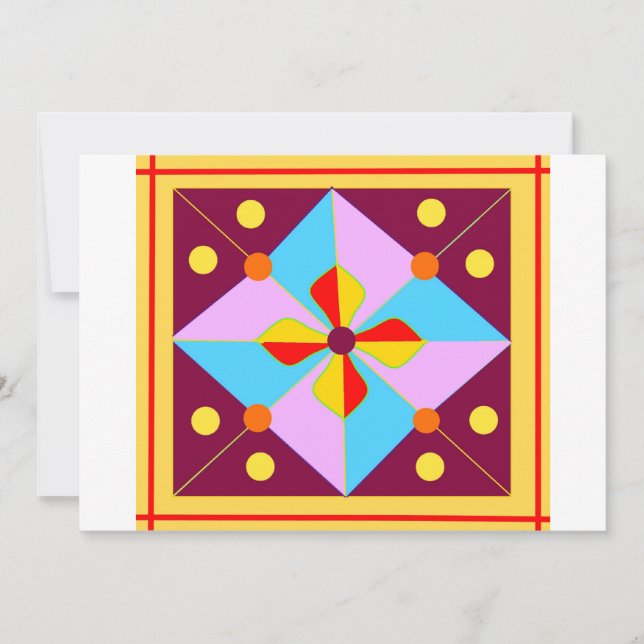 Diwali-inbjudan Inbjudningar (Framsida)