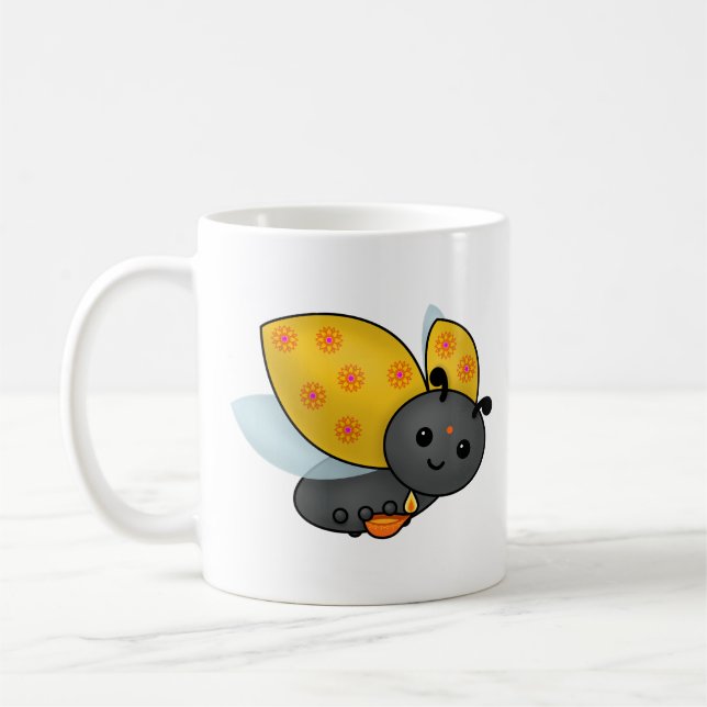Diwali Ladybug med Deepa Kaffemugg (Vänster)