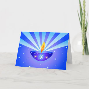 Diwali lampa - kort
