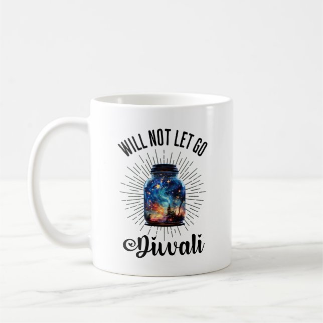Diwali-ljusburk – ljusfesten kaffemugg (Vänster)