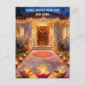 Diwali New Home Wishes Helg Vykort