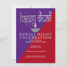 Diwali Night Firande of Light Inbjudningar