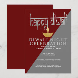 Diwali Night Firande of Light Inbjudningar