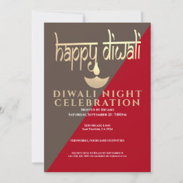 Diwali Night Firande of Light Inbjudningar