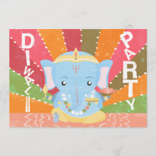 Diwali partyinbjudan inbjudningar