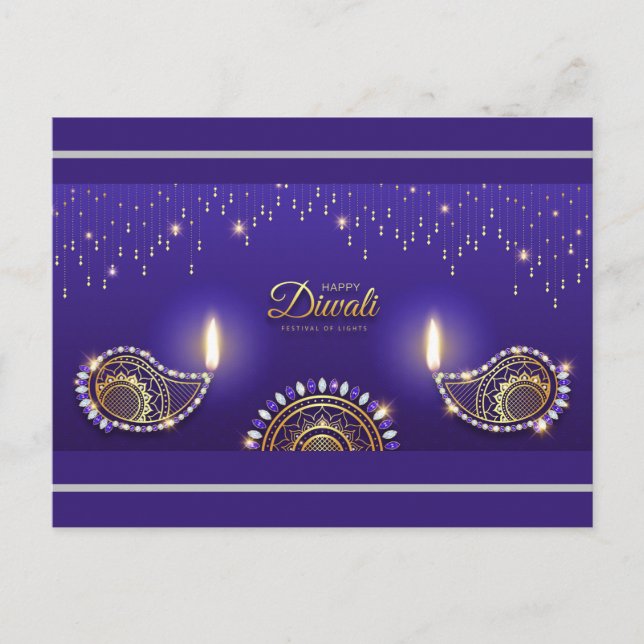 Diwali postkort vykort (Framsida)