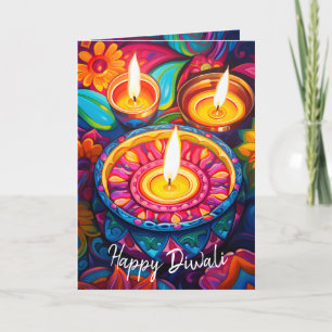 Diwali Radiance: En fusion av traditioner Helgkort